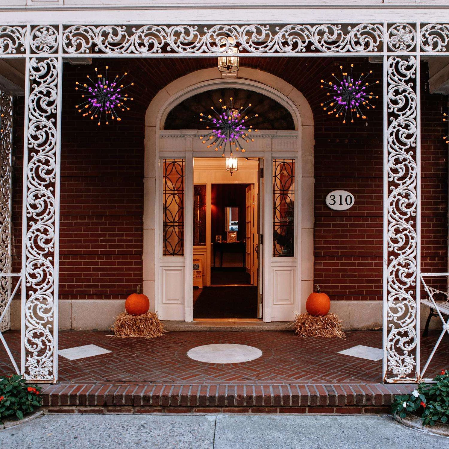 Celebrations Halloween Orange/Purple 80 Ct 16 In. LED Prelit Blast Yard Decor 4 Celebrations Halloween Orange/Purple 80 Ct 16 In. LED Prelit Blast Yard Decor - Image 2