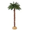 Puleo International 4 Ft. Slim Incandescent 150 Ct Artificial Palm Tree