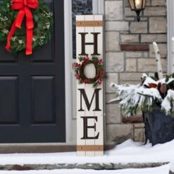 Glitzhome Multicolored Home With 3 Interchangeable Floral Wreaths Porch Sign 42 In. 13 Glitzhome Multicolored Home With 3 Interchangeable Floral Wreaths Porch Sign 42 In. -Alpine Sales Store 79dd4cf0 4e5a 43c1 b687 e2a3831d8e75