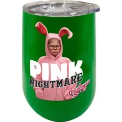 Spoontiques 5.75 In. Christmas Story Pink Nightmare Wine Tumbler 1 Pk