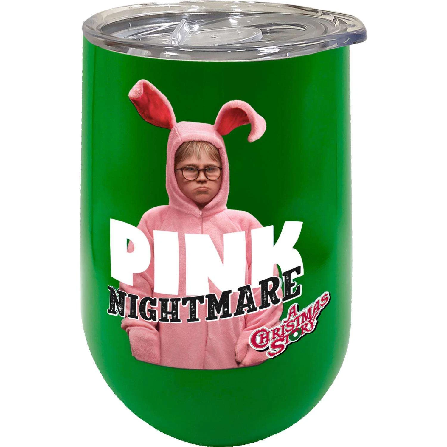 Spoontiques 5.75 In. Christmas Story Pink Nightmare Wine Tumbler 1 Pk 3 Spoontiques 5.75 In. Christmas Story Pink Nightmare Wine Tumbler 1 Pk