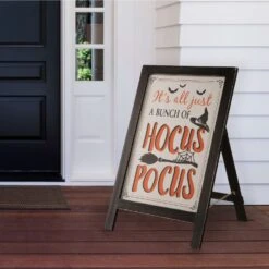 Glitzhome 42.05 In. Hocus Pocus Easel Sign Pathway Decor -Alpine Sales Store 8461354b 34e4 455d bbd8 5c56bfae50a4