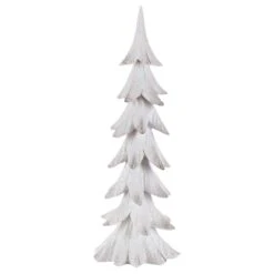 Gerson White Holiday Christmas Tree Table Decor 23.82 In.
