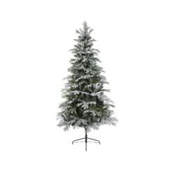 Celebrations 7 Ft. Full LED 460 Lights Frosted Sunndal Fir Christmas Tree