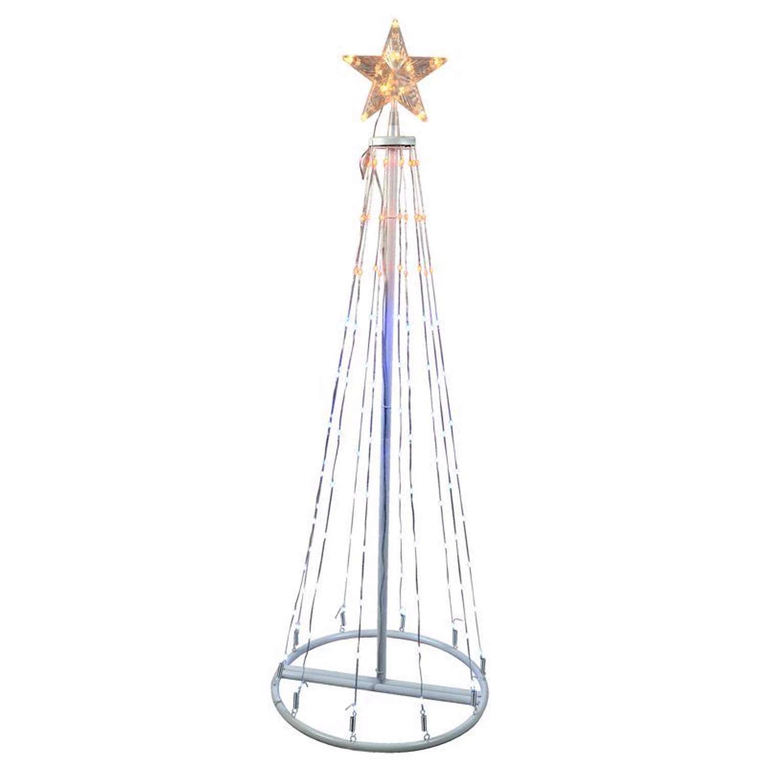 Celebrations LED Multi Ribbon RGB Light 4 Ft. Yard Decor 3 Celebrations LED Multi Ribbon RGB Light 4 Ft. Yard Decor