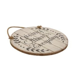 Glitzhome 15 In. Giving Thanks Everyday Hanging Decor -Alpine Sales Store 88684995 9281 4ef1 95a3 9c4cd0516865