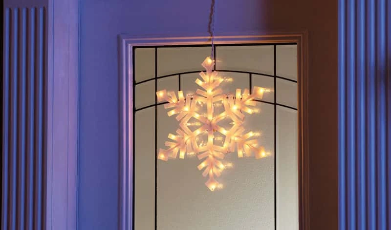 Impact Innovations Snowflake Silhouette 17 In. Hanging Decor 6 Impact Innovations Snowflake Silhouette 17 In. Hanging Decor - Image 4