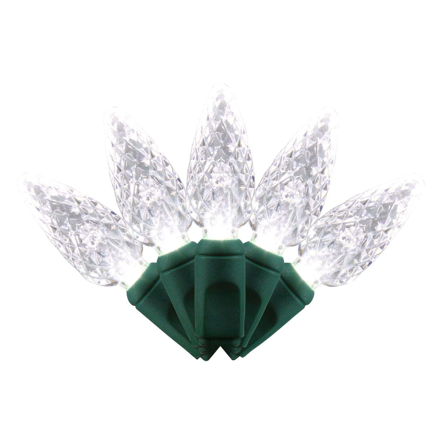 Holiday Bright Lights LED C6 Pure White 200 Ct String Christmas Lights 50 Ft. 3 Holiday Bright Lights LED C6 Pure White 200 Ct String Christmas Lights 50 Ft.