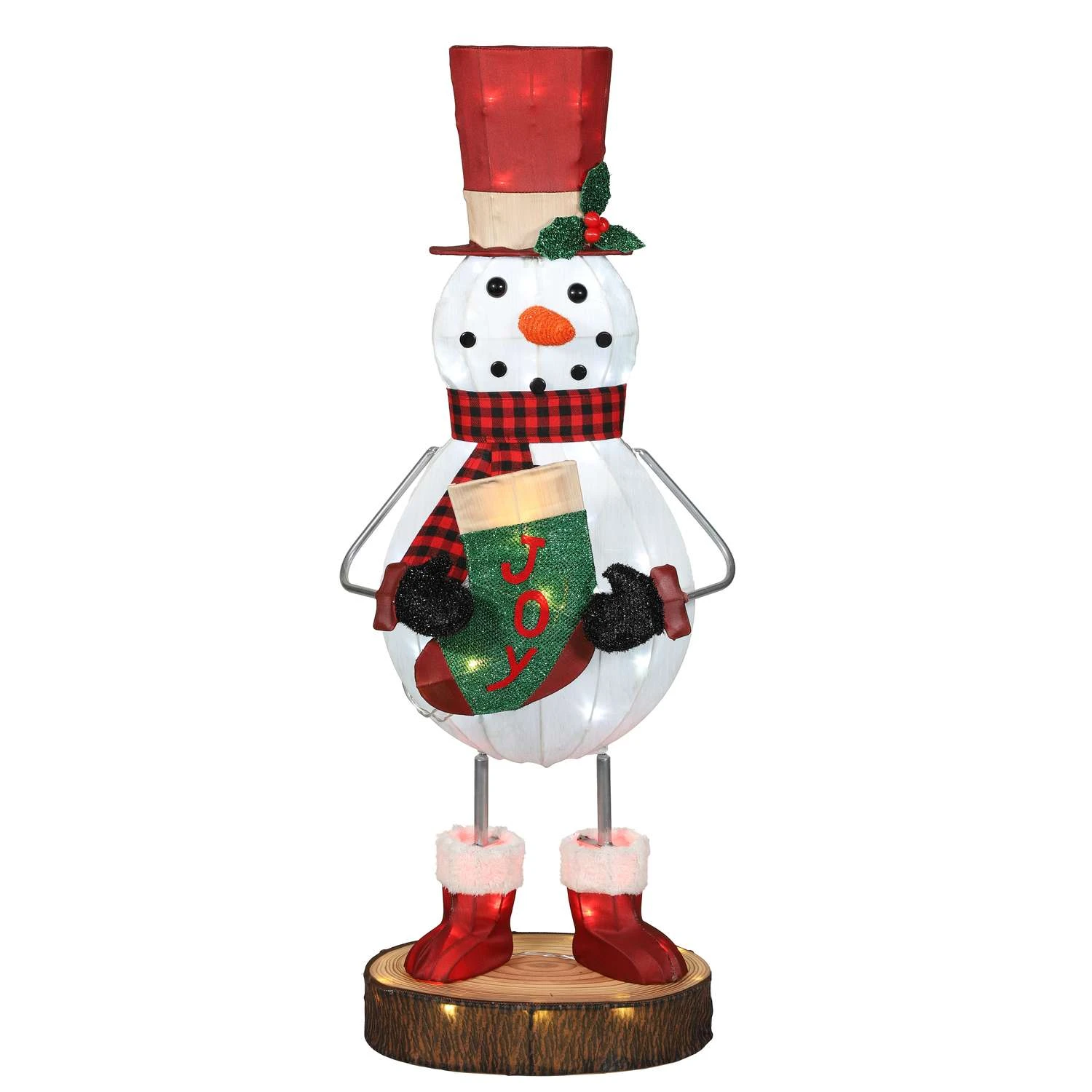 Celebrations LED Warm White Snowman 3 Ft. Yard Decor 3 Celebrations LED Warm White Snowman 3 Ft. Yard Decor