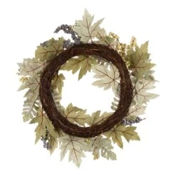 Glitzhome 5 In. Pumpkin Wreath With Green Leaf And Berries Fall Decor 12 Glitzhome 5 In. Pumpkin Wreath With Green Leaf And Berries Fall Decor -Alpine Sales Store 913c5448 3746 4dcd accd ee655af64b0f