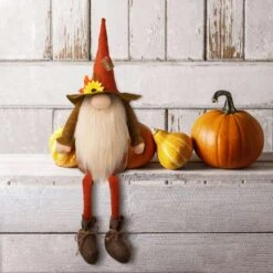 Glitzhome 24.02 In. Gnome Shelf Sitter Fall Decor -Alpine Sales Store 922c67c9 173d 4b93 b8fd 055dd2e7a98c