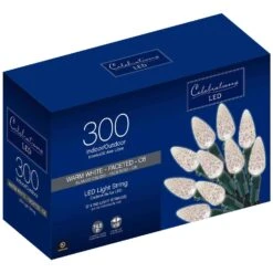 Celebrations LED C6 Warm White 300 Ct String Christmas Lights 74.5 Ft.