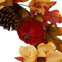Glitzhome 5.25 In. Blooming Magnolia Wreath Fall Decor -Alpine Sales Store 9ae2292b c165 4f79 be2d 5e89aaebae8d