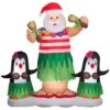 Gemmy Airblown Animated Hula Santa Dance/Penguin Scene 5.5 Ft. Inflatable 1 Gemmy Airblown Animated Hula Santa Dance/Penguin Scene 5.5 Ft. Inflatable -Alpine Sales Store 9b4a0000 2354 460f ad09 85b8d9c5d1f9