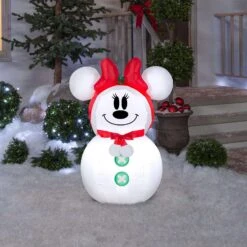 Gemmy Airblown LED White Minnie Mouse Snowman 3.5 Ft. Inflatable -Alpine Sales Store 9c2dadf7 64a9 415d a15c 783ce9d35c5b