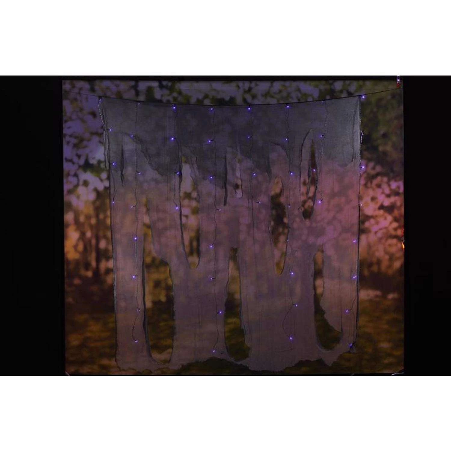 Celebrations Halloween Purple 48 Ct LED Prelit Hanging Gauze Lights 4 Celebrations Halloween Purple 48 Ct LED Prelit Hanging Gauze Lights - Image 2