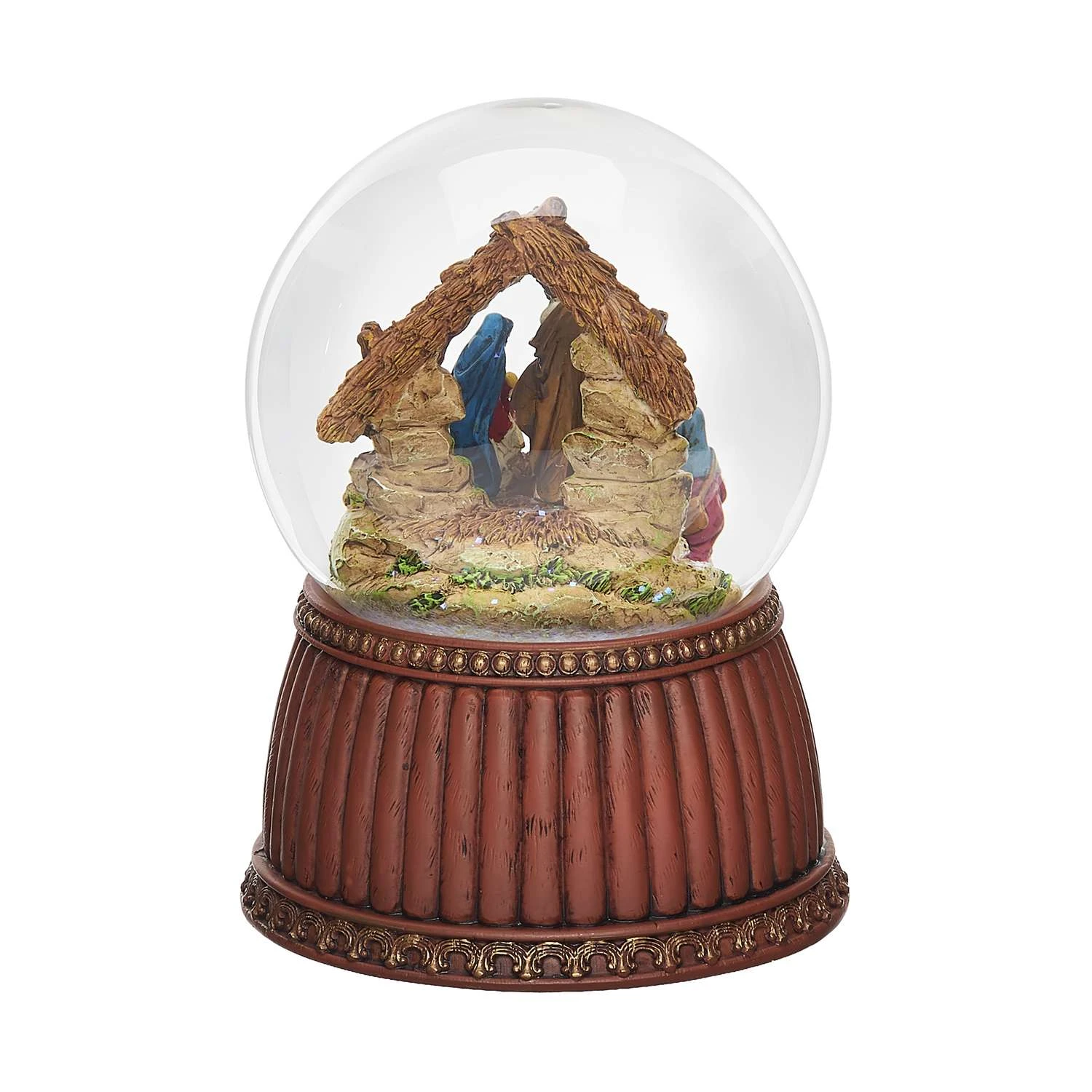Roman Glitter Dome LED Multicolored Nativity Indoor Christmas Decor 6.9 In. 4 Roman Glitter Dome LED Multicolored Nativity Indoor Christmas Decor 6.9 In. - Image 2