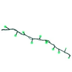 Holiday Bright Lights Starry LED Rice Compact Green 100 Ct String Christmas Lights