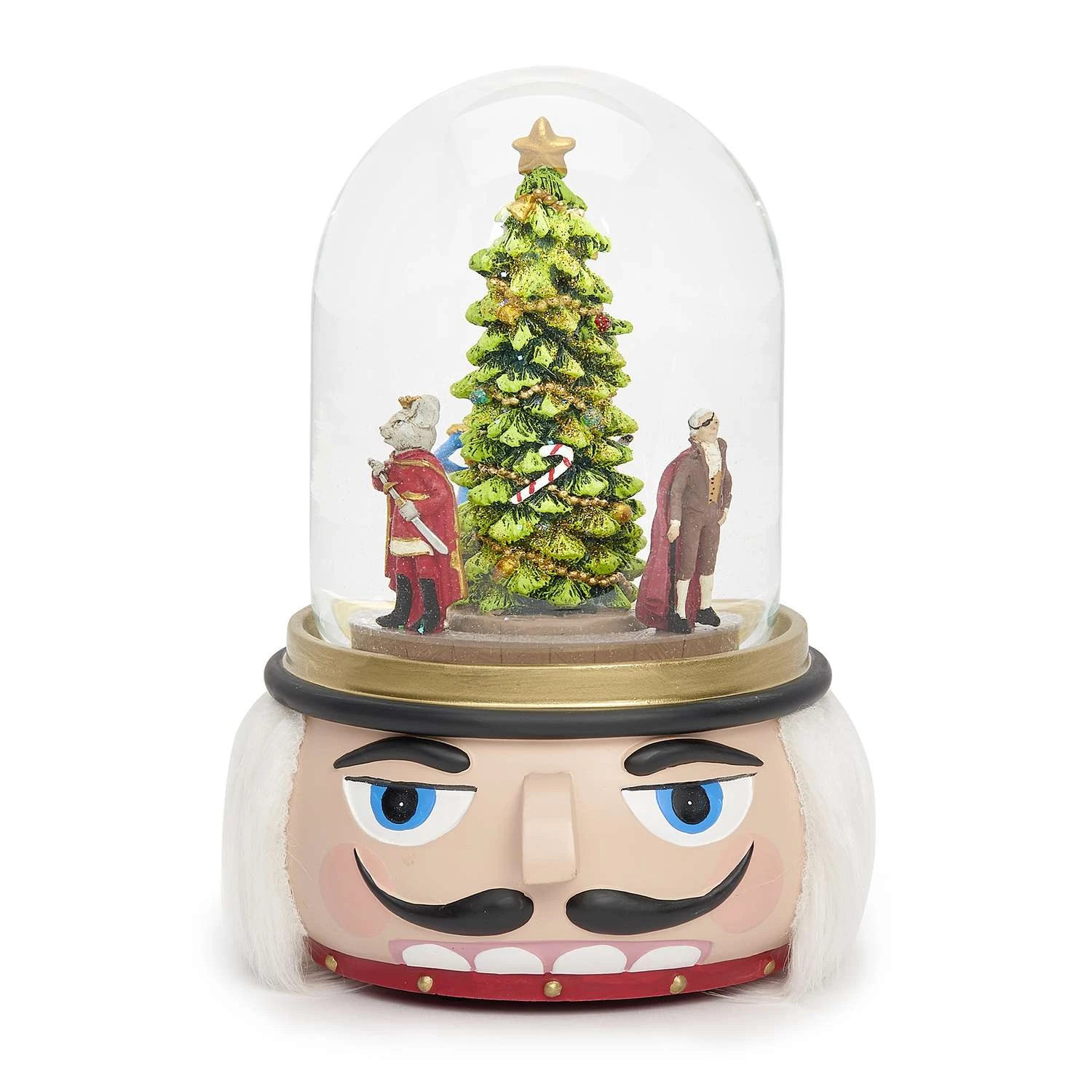 Roman Glitter Dome LED Multicolored Nutcracker Indoor Christmas Decor 9.6 In. 3 Roman Glitter Dome LED Multicolored Nutcracker Indoor Christmas Decor 9.6 In.