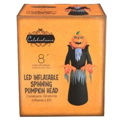 Celebrations Four Season 8 Ft. LED Prelit Spinning Pumkin Head Inflatable -Alpine Sales Store a235b886 4f45 483c 8b78 39fa14337676