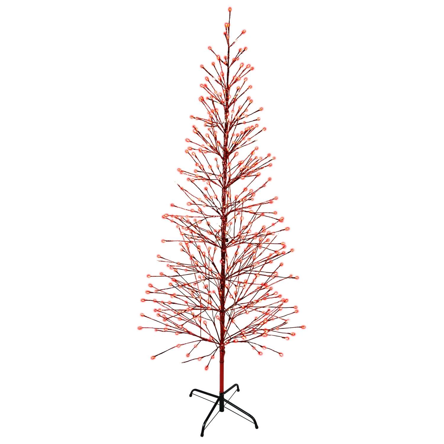 Holiday Bright Lights LED Red Twig Tree 78 In. Yard Decor 3 Holiday Bright Lights LED Red Twig Tree 78 In. Yard Decor