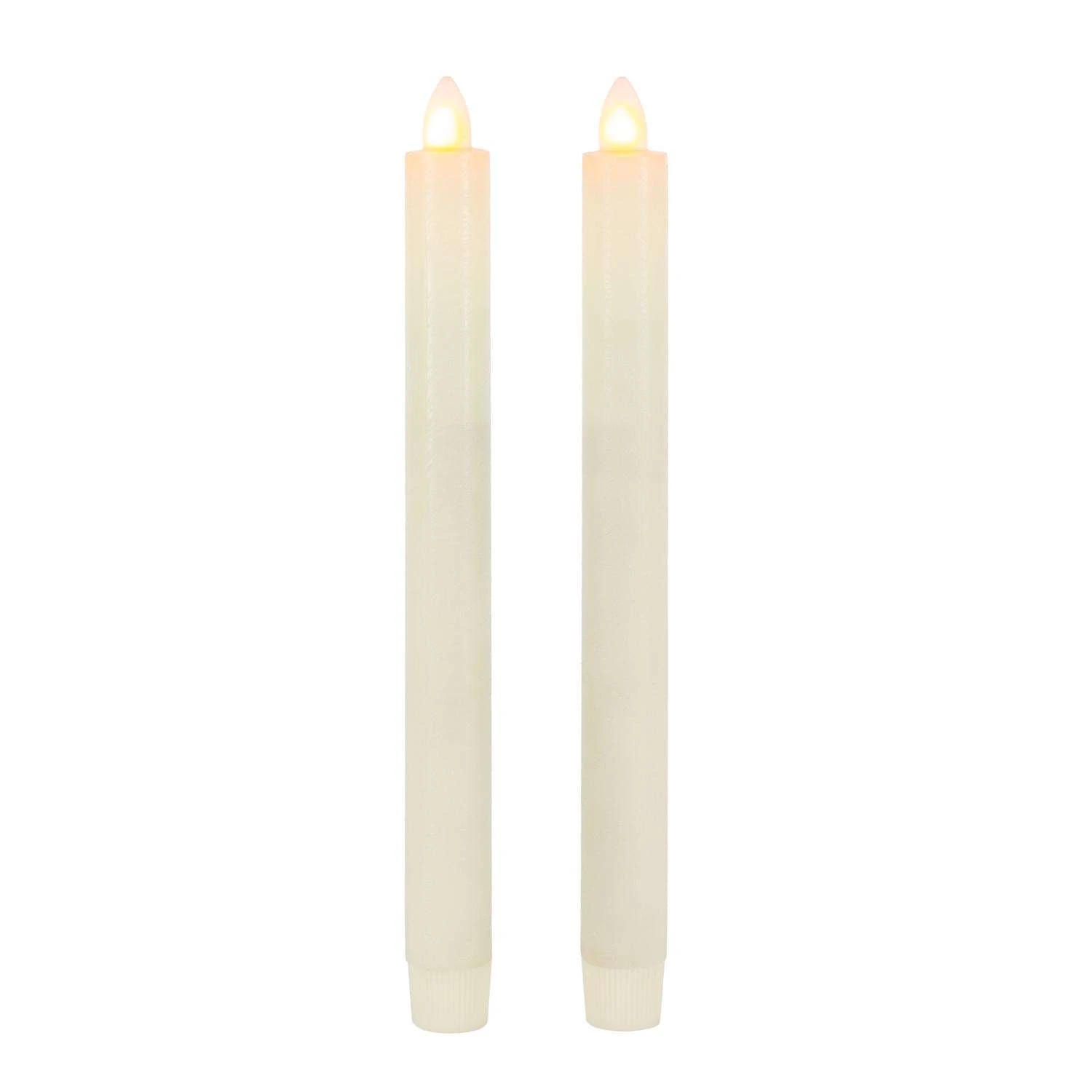Gerson LED Bisque Aurora Flame Taper Candle 10 In. 3 Gerson LED Bisque Aurora Flame Taper Candle 10 In.