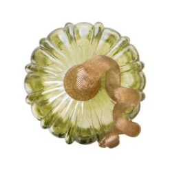 Glitzhome 4.72 In. Glass Green Pumpkin Tabletop Decor -Alpine Sales Store a81acfda da14 4c16 9d49 784676b6fa42