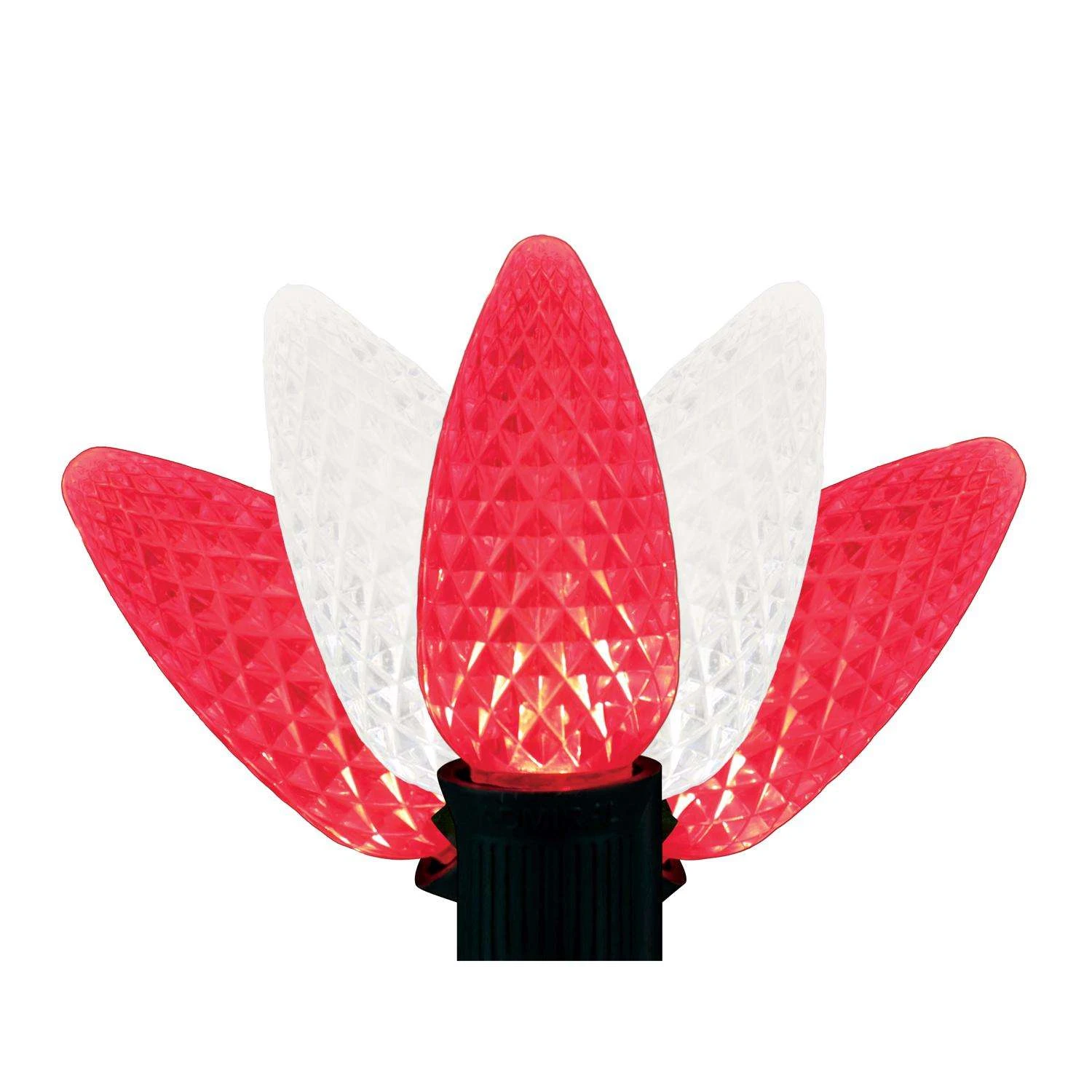 Holiday Bright Lights LED C9 Red/White 100 Ct String Christmas Lights 3 Holiday Bright Lights LED C9 Red/White 100 Ct String Christmas Lights