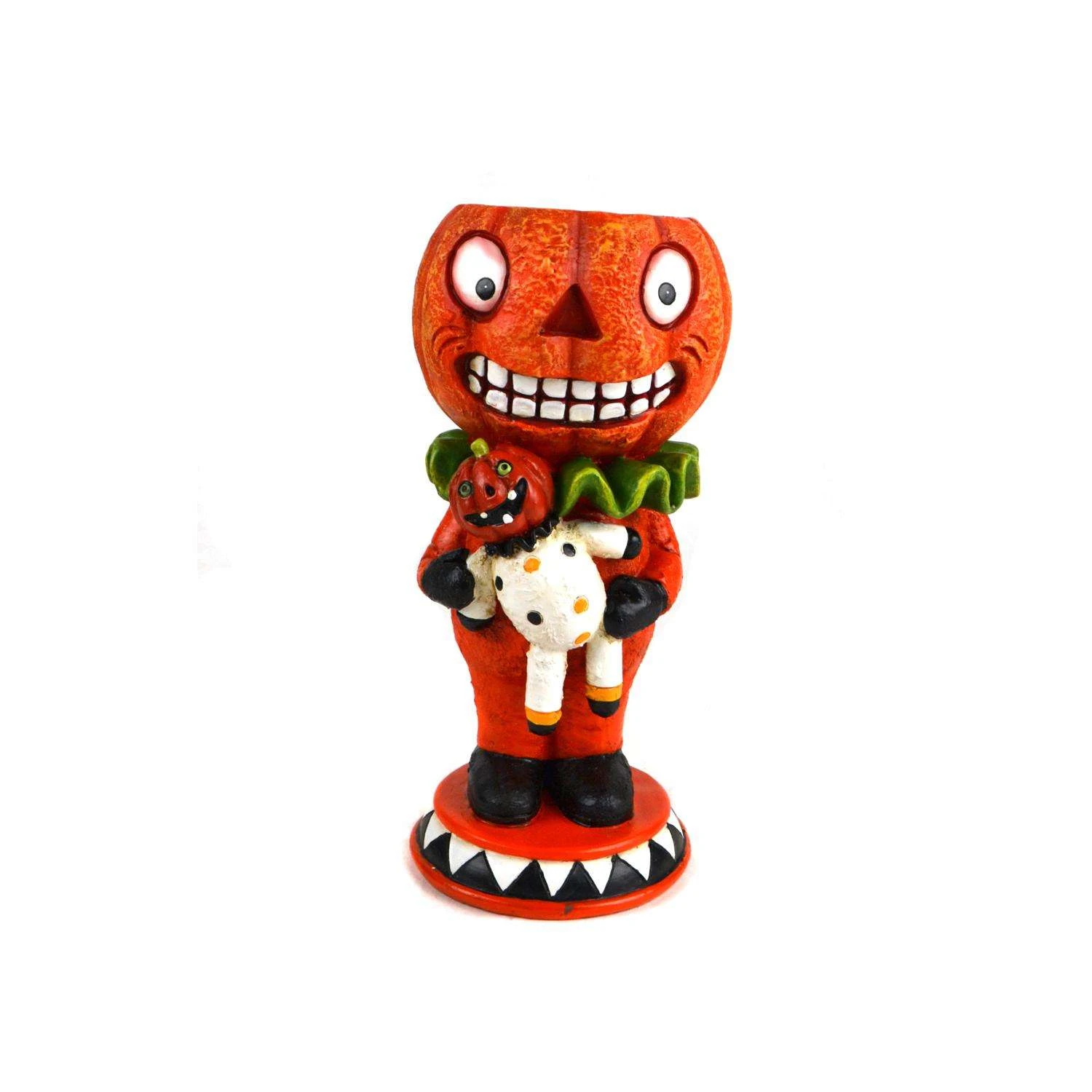 Touch Of Nature 9 In. Smiling Vintage Pumpkin Halloween Decor 3 Touch Of Nature 9 In. Smiling Vintage Pumpkin Halloween Decor