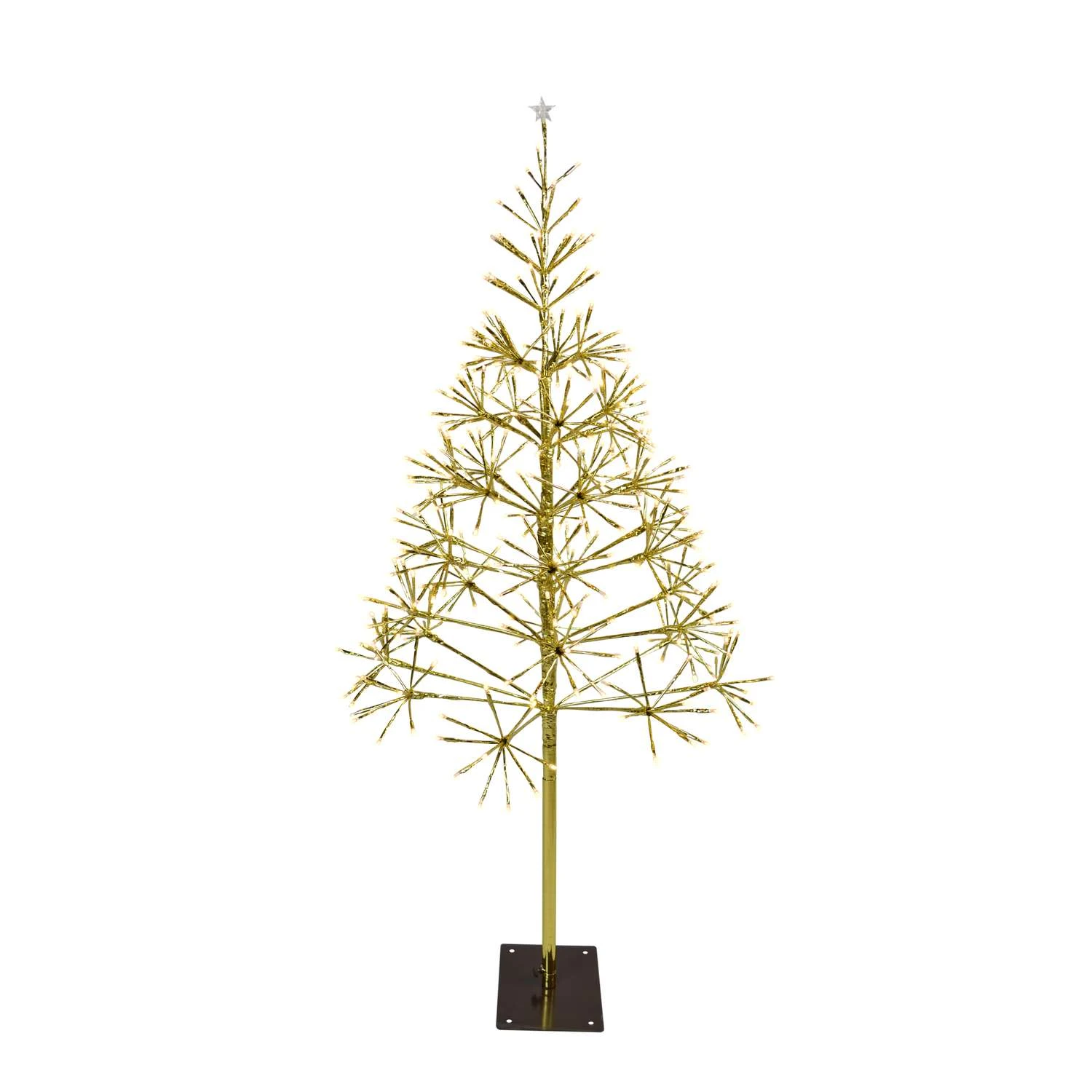 Celebrations Platinum LED Warm White Shimmering Tree 4.5 Ft. Pathway Decor 3 Celebrations Platinum LED Warm White Shimmering Tree 4.5 Ft. Pathway Decor