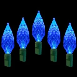 Holiday Bright Lights LED Mini Blue 50 Ct Christmas Lights