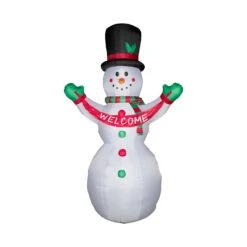 Glitzhome Snowman "Welcome" Banner 141.73 In. Inflatable 10 Glitzhome Snowman "Welcome" Banner 141.73 In. Inflatable -Alpine Sales Store bb9eb10f 7cd2 491b bd97 80dda07df429