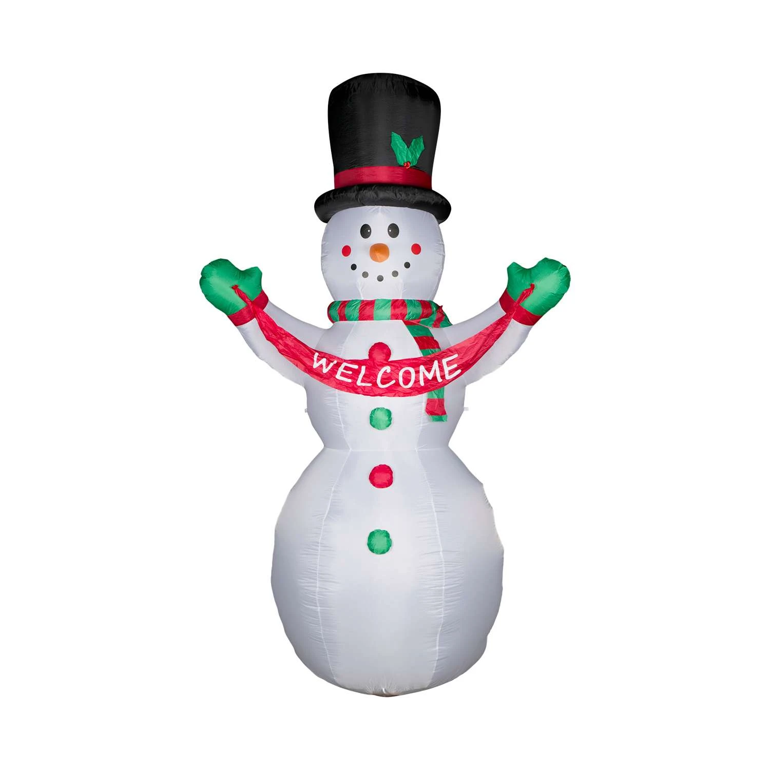 Glitzhome Snowman "Welcome" Banner 141.73 In. Inflatable 5 Glitzhome Snowman "Welcome" Banner 141.73 In. Inflatable - Image 3