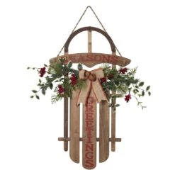Gerson Multicolored Season's Greetings Indoor Christmas Decor 27 In.