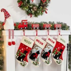 Glitzhome Multicolored Stocking Holder 8.46 In. -Alpine Sales Store bd195586 429c 46c3 b28f 09d9cd73212a