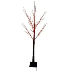 Celebrations Orange/Purple 350 Ct 5 Ft. LED Prelit Spooky Tree Yard Decor