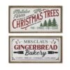 Gerson Multicolored Christmas Trees And Gingerbread Bakery (2 Different Styles/3 Of Each Style) Sign -Alpine Sales Store c15ee1b8 ab93 40b5 9238 b94ebee4e693