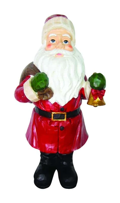 Alpine Santa Clause And Bell Statue 45 In. Yard Decor 3 Alpine Santa Clause And Bell Statue 45 In. Yard Decor