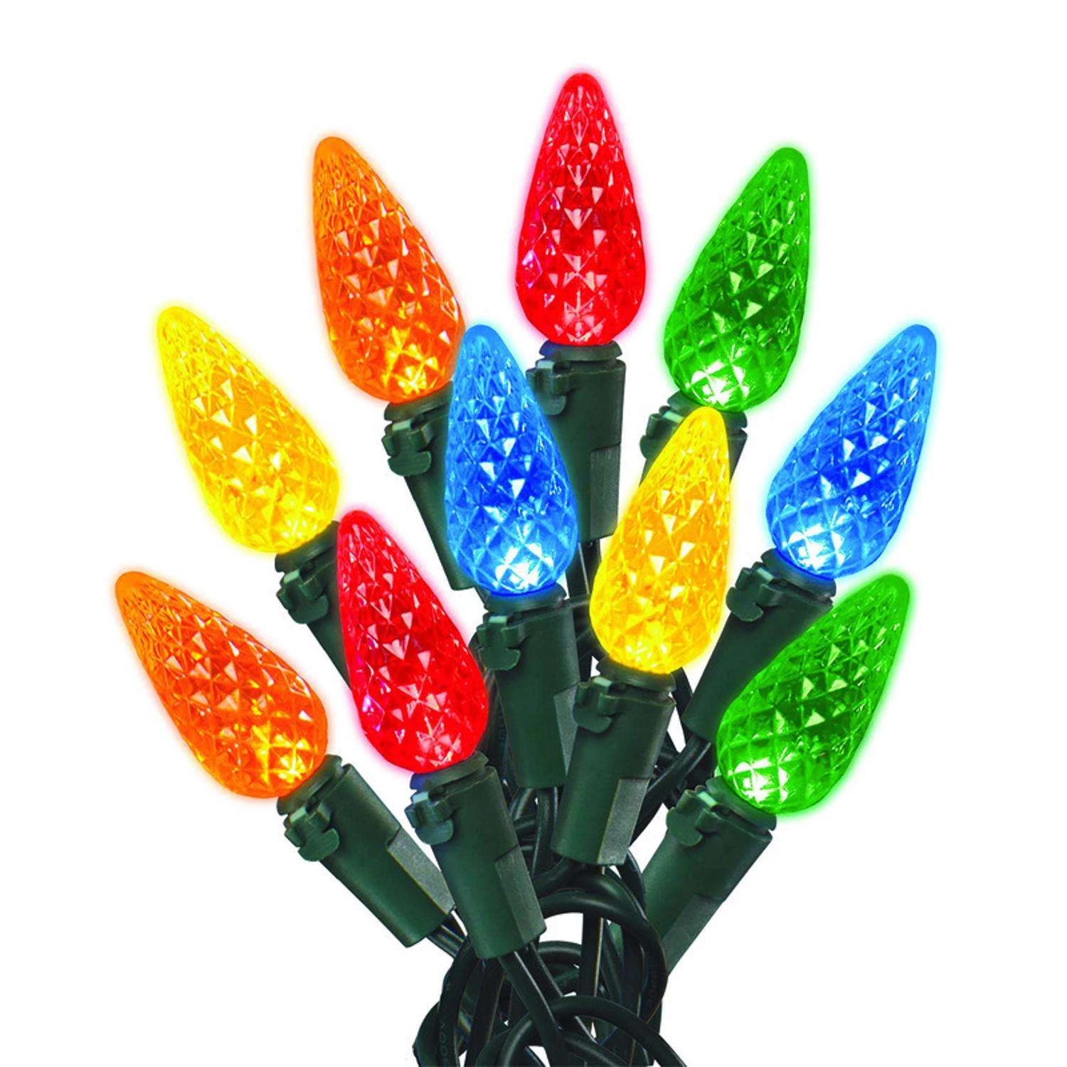 Celebrations LED C6 Multicolored 300 Ct String Christmas Lights 74.5 Ft. 4 Celebrations LED C6 Multicolored 300 Ct String Christmas Lights 74.5 Ft. - Image 2