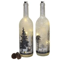 Gerson Multicolored Forest Scene Bottle 14.5 In.