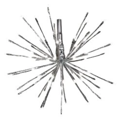Celebrations LED Pure White Silver Radiant Blast 16 In. Pathway Decor