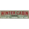 Open Road Brands Winter Cabin Sign 8 In. -Alpine Sales Store c4a33ecf 5d40 42a8 a98e 3c2554735b9b