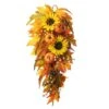 Glitzhome 26 In. Sunflower Pumpkin Leaf Swag Fall Decor -Alpine Sales Store c5af51e7 1e15 41fb 9e7d b38354612290