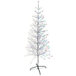 Celebrations Platinum LED Multi Twig Tree 5 Ft. Yard Decor