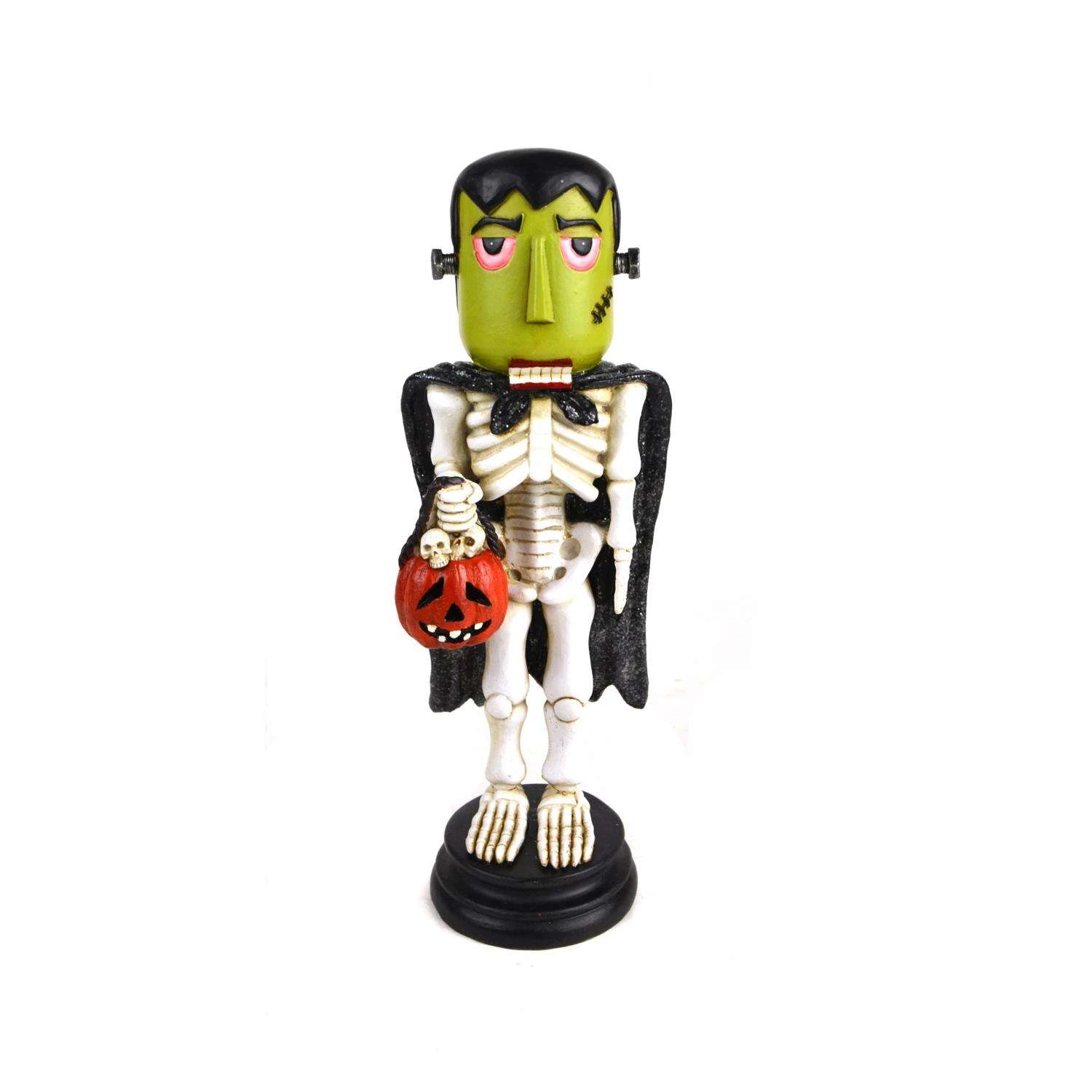 Touch Of Nature 14 In. Skeleton Frankenstein Trick Or Treater W/ Cape Halloween Decor 3 Touch Of Nature 14 In. Skeleton Frankenstein Trick Or Treater W/ Cape Halloween Decor