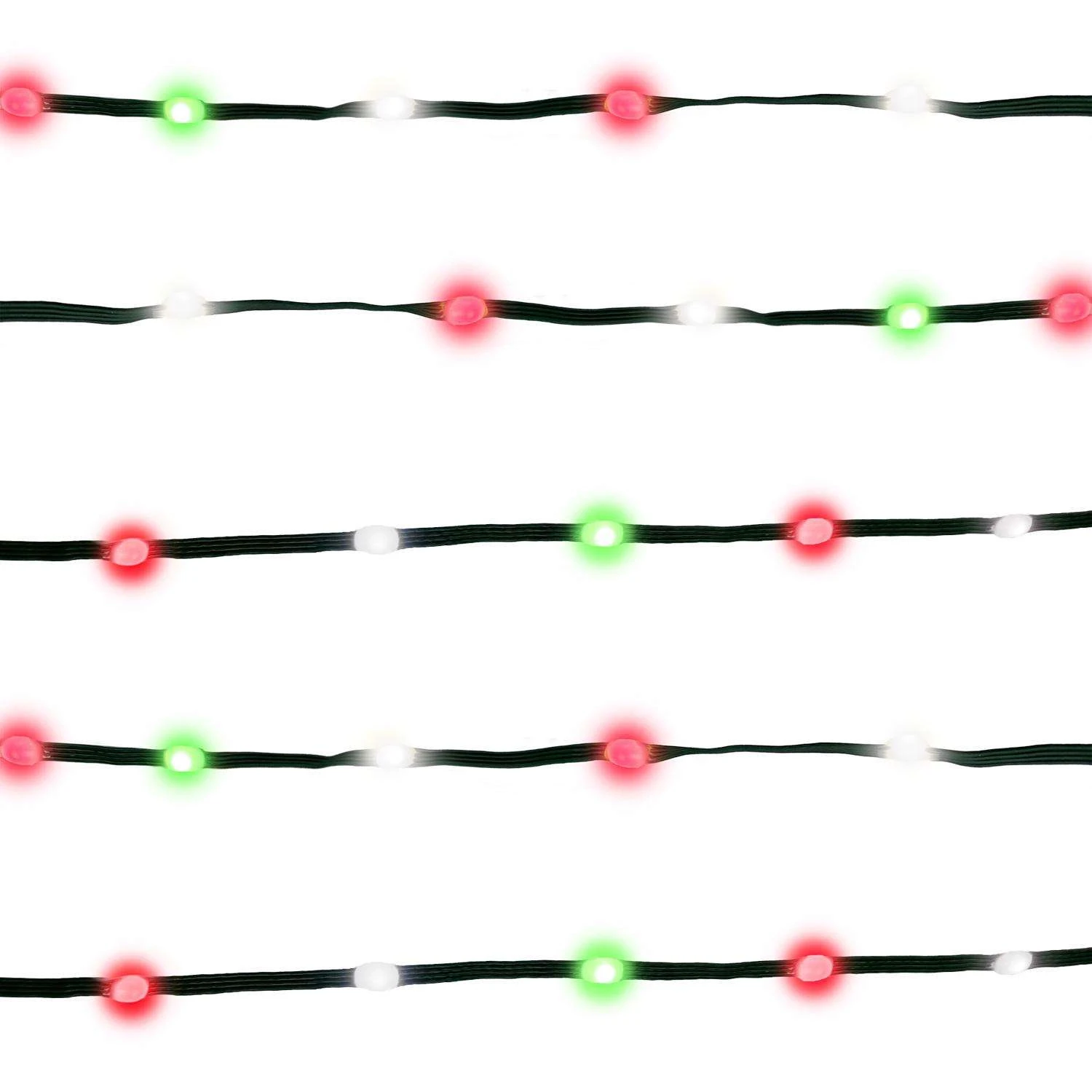 Celebrations LED Red/Green/Pure White 200 Ct String Ribbon Light 33 Ft. 4 Celebrations LED Red/Green/Pure White 200 Ct String Ribbon Light 33 Ft. - Image 2