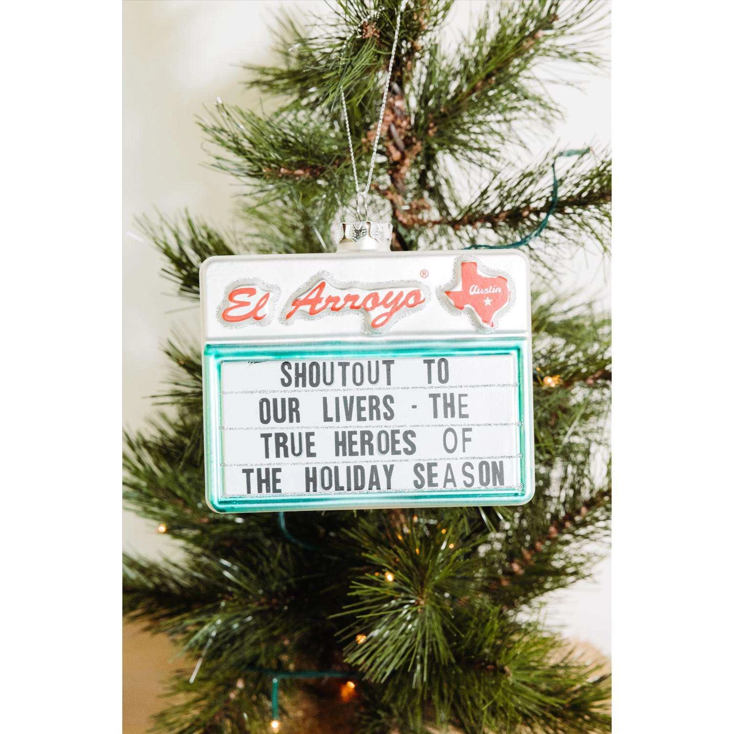 El Arroyo Multi-Colored Shoutout To Our Livers - The True Heroes Of The Holiday Season Ornament 4 El Arroyo Multi-Colored Shoutout To Our Livers - The True Heroes Of The Holiday Season Ornament - Image 2