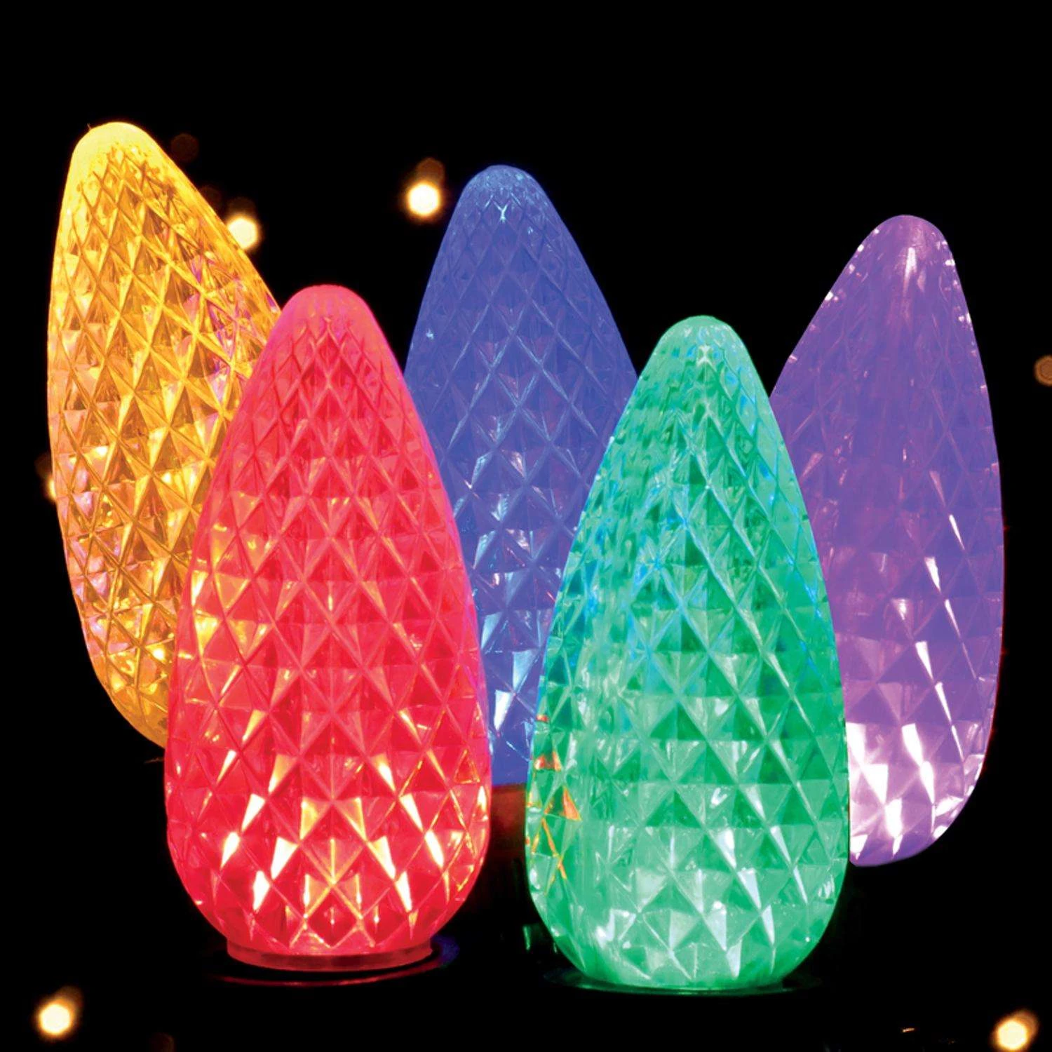 Celebrations Platinum LED C9 Multicolored 25 Ct String Christmas Lights 25 Ft. 4 Celebrations Platinum LED C9 Multicolored 25 Ct String Christmas Lights 25 Ft. - Image 2