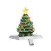 Mr. Christmas LED Green Vintage Tree Stocking Holder 6.5 In.