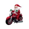 Gemmy Airblown LED Santa On Motorcycle 7 Ft. Inflatable